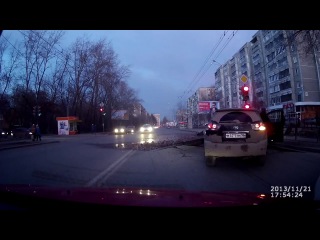 in russia, you can even crash into the road