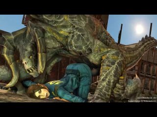 3d fallout porn by tin-sfm | vault girl suit lara croft tomb rider rough monster deathclaw sex r34 rule34 | rocket 69